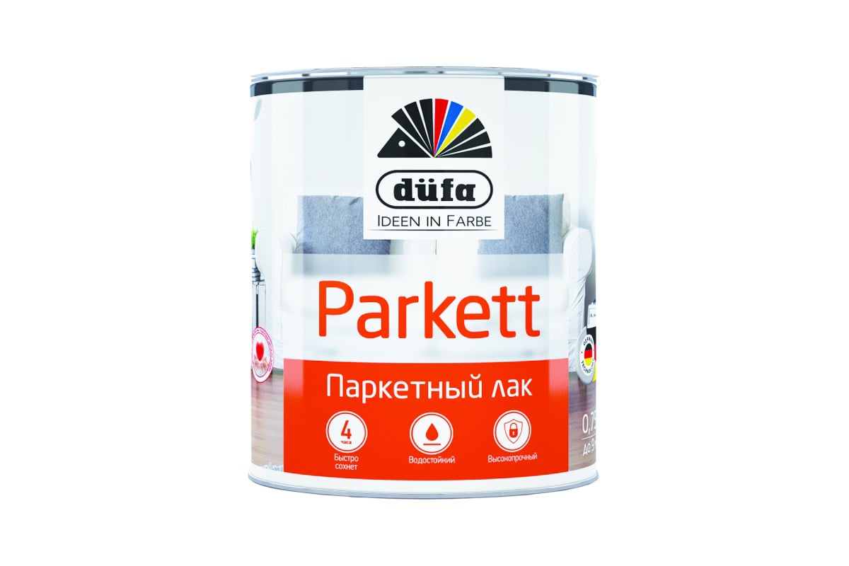 "Dufa" Лак PARKETT паркетный глянцевый   750мл