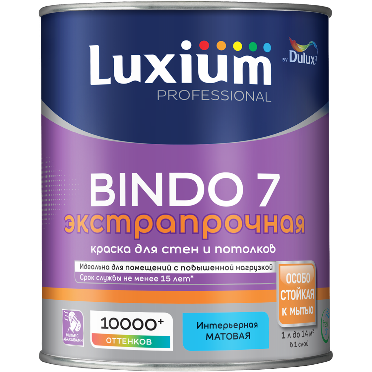 Краска Luxium Professional Bindo 7 мат BC 0,9л