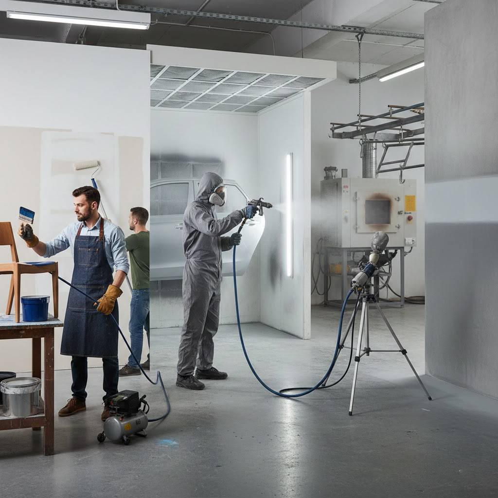 Современные методы нанесения краски: от кистей до краскопультов