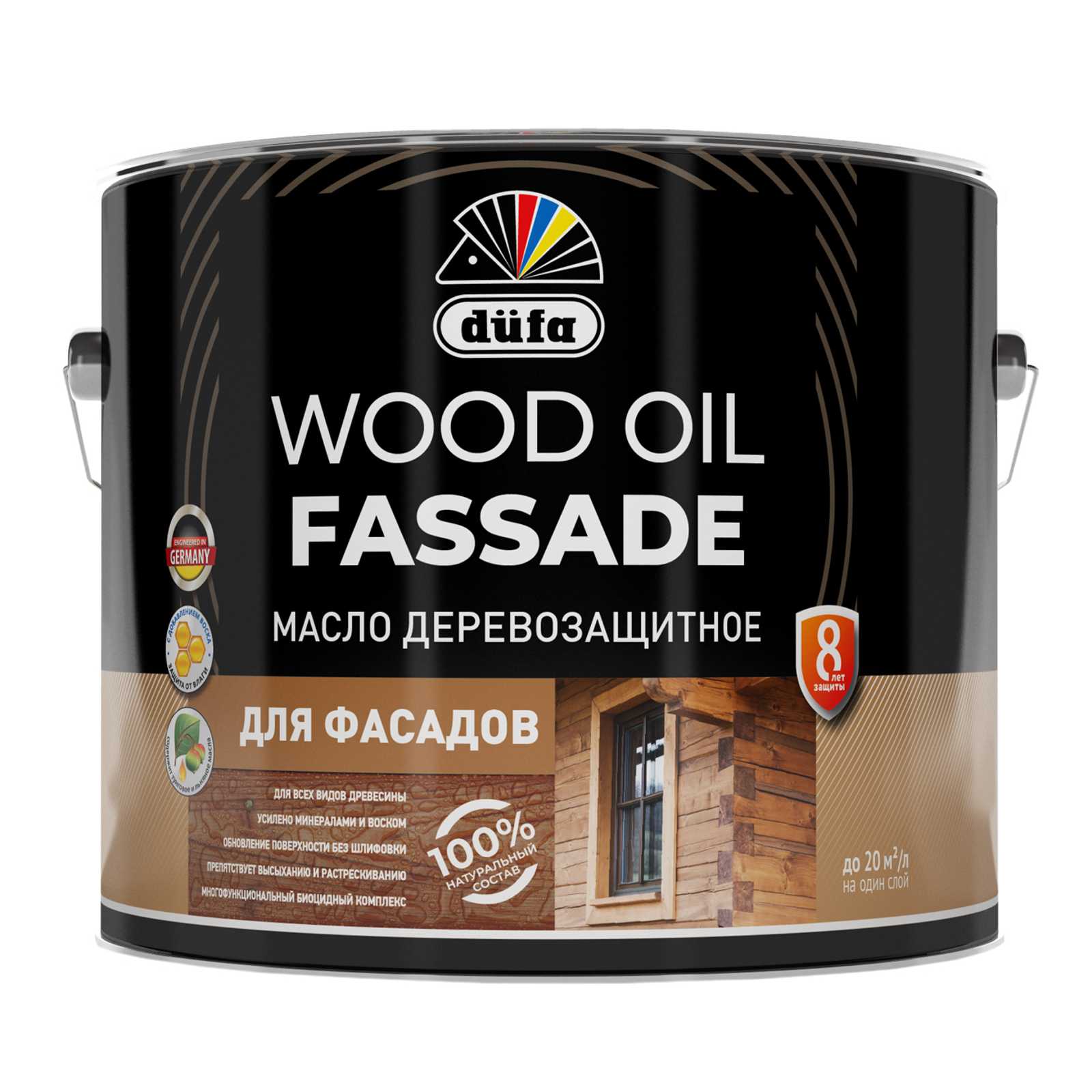Dufa Масло Wood OIL Fassade бесцветный 0,8л