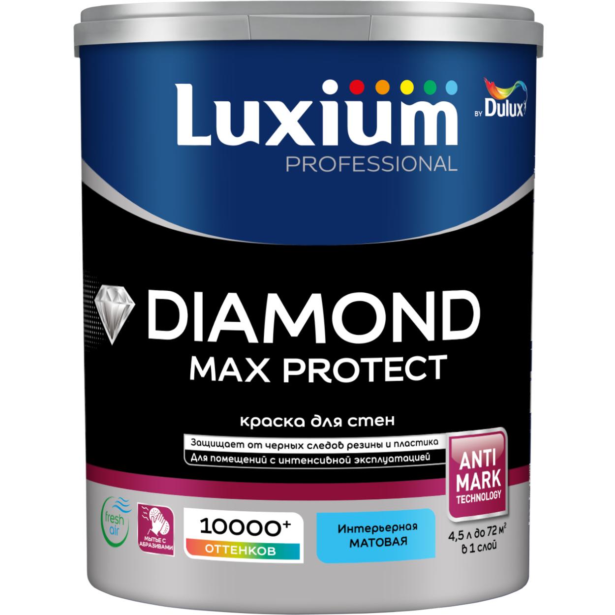 Краска Luxium Prof Diamond Max Protect мт BС4,5л