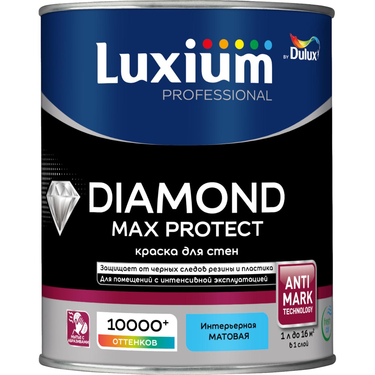 Краска Luxium Prof Diamond Max Protect мт BС0,9л
