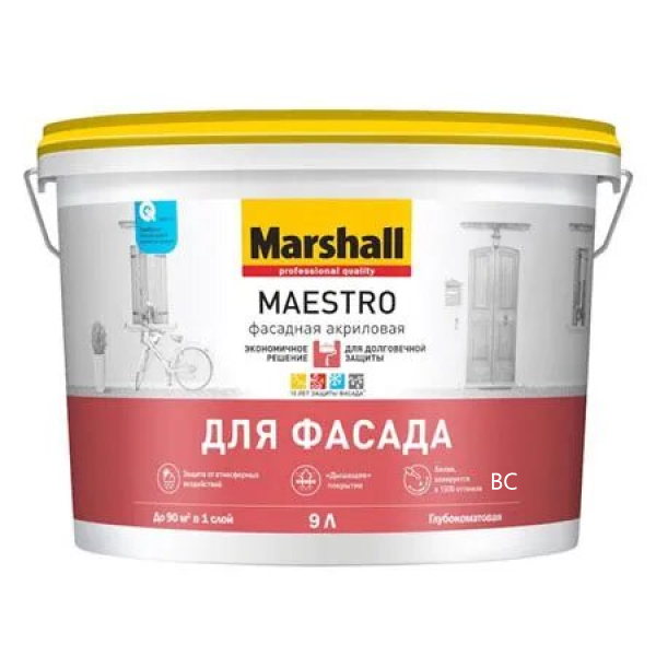 MAESTRO фасадная акриловая BC, 9л