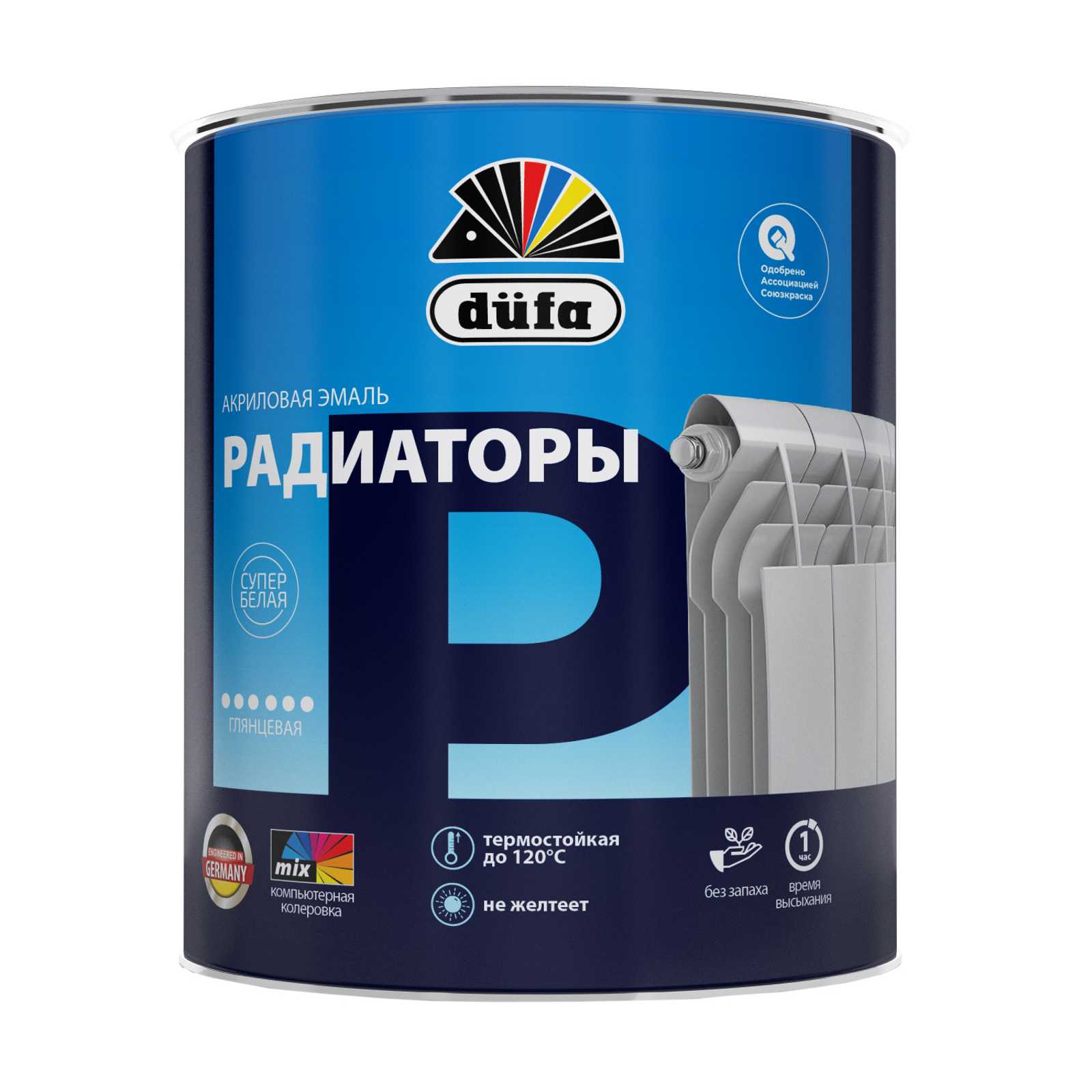 "DufaLM" Эмаль РАДИАТОРЫ акриловая   0,5л